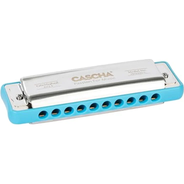 Cascha HH-2324 Ocean Rock Blue G, Diatonische Mundharmonika in G-Dur mit 20 Stimmzungen aus Phosphor-Bronze, blau – Bild 12