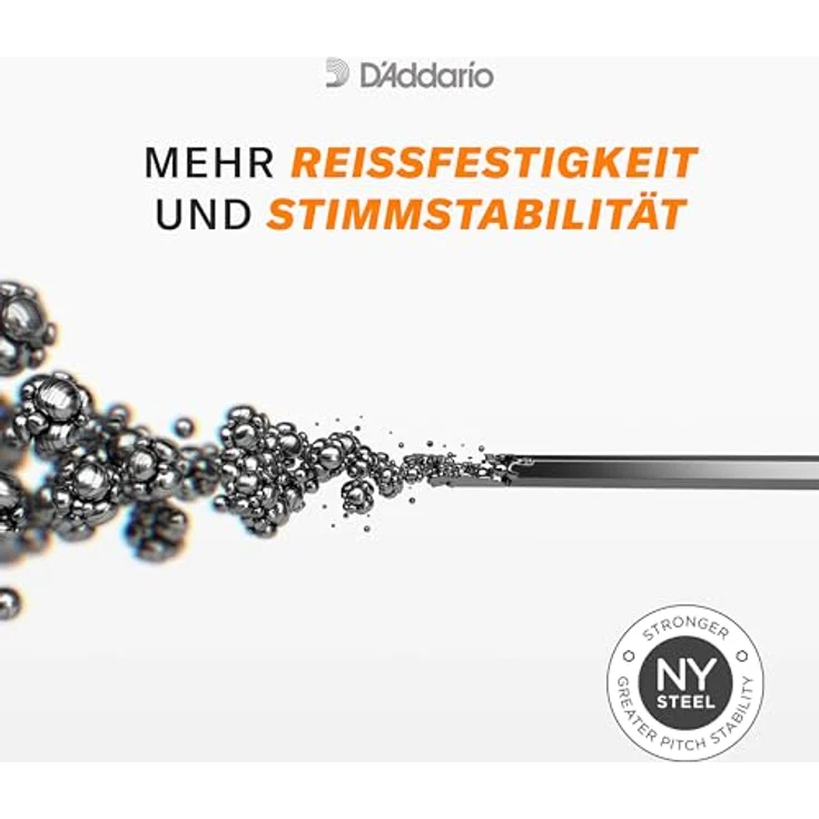 Daddario NYXL0942-3P, E-Gitarrensaiten 3er Pack, High-Carbon-Stahllegierung, Stärke: 009-042, 30% reißfester, höherer Output mit punch und crunch – Bild 3