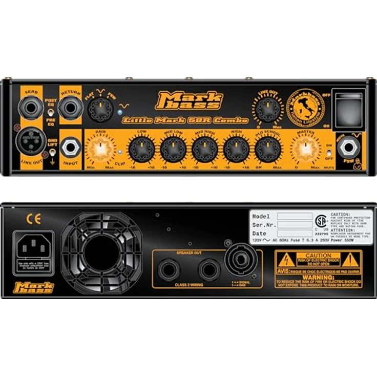 Markbass MB58R CMD 102 Pure Combo, Transistor Combo für E-Bass mit 500 W Leistung, 2x10" Neodym Lautsprechern, biologisch abbaubarem Gehäuse – Bild 3