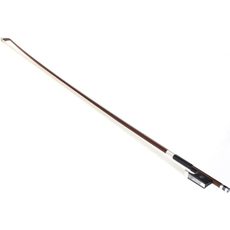 Dörfler D10 Violinbow 4/4, achteckige Massaranduba-Stange, Ebenholzfrosch mit geteiltem Zwickel, Neusilber-Drahtbewicklung
