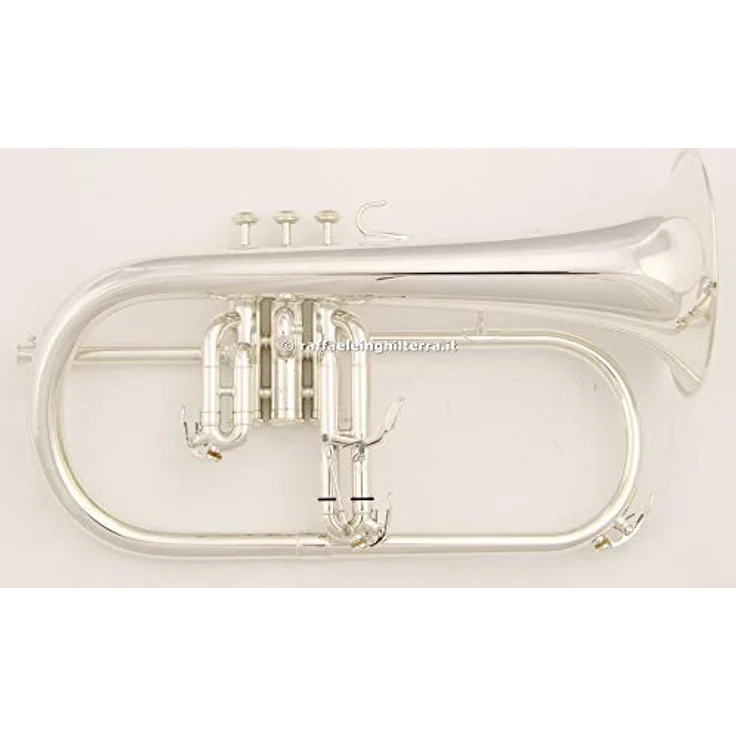 Yamaha YFH-631 GS Flugelhorn, Profiklasse mit MS-Bohrung, 151,8mm Goldmessing Schallbecher, versilbert, inkl. Koffer und 11F4 Mundstück – Bild 2