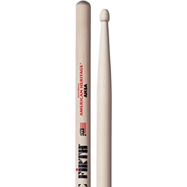 Vic Firth AH5A American Heritage, Drumsticks aus Ahornholz mit tropfenförmiger Spitze, 16 Zoll Länge, 0,565 Zoll Durchmesser – Bild 3