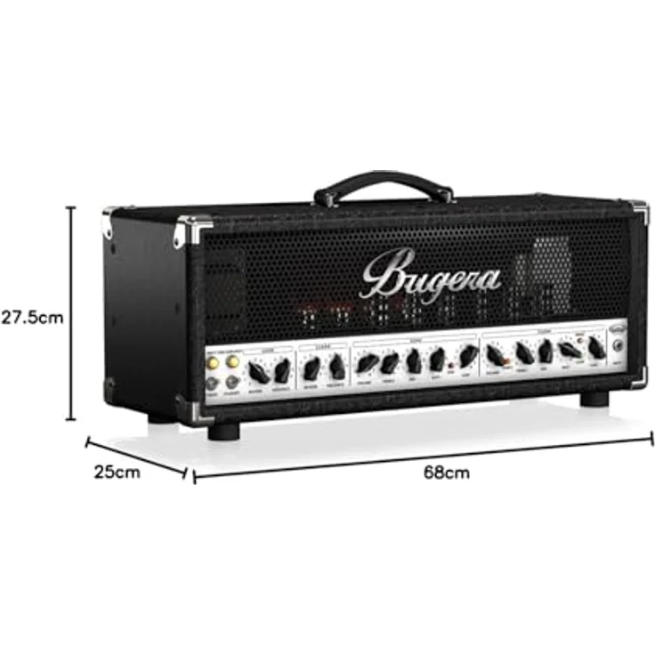 Bugera 6262 Infinium, E-Gitarren-Topteil mit 120 Watt, Vollröhre, 2 Kanäle, integrierter Hall, FX-Loop, inkl. Fußschalter – Bild 6