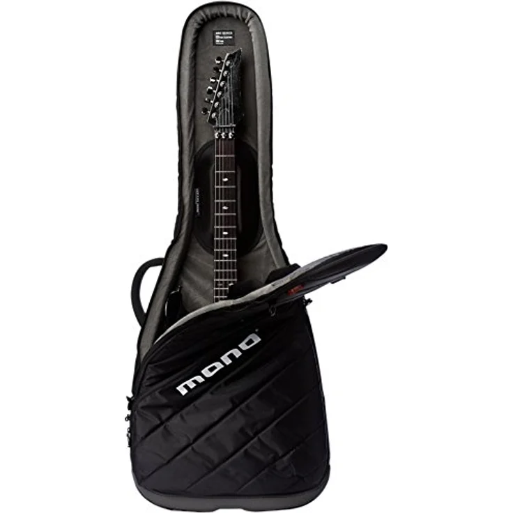 Mono Cases Vertigo Electric Guitar M80-VEG-BLK, professionelles Gigbag für E-Gitarre, 20mm Polsterung, wasserabweisendes Sharkskin Nylon, schwarz – Bild 2