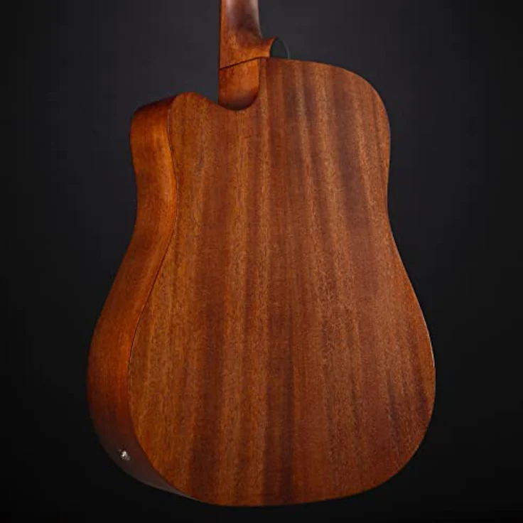 Ibanez PF12MHCE-OPN, Westerngitarre im Dreadnought-Style mit Mahagoni Decke, Lorbeer Griffbrett und Ibanez Under Saddle Tonabnehmer, Natur Mahagoni offen porig – Bild 8