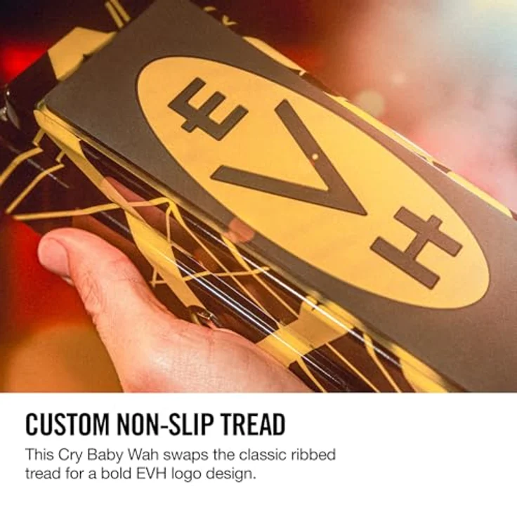 Dunlop EVH-95 Wah Wah, Effekt Pedal mit Eddie Van Halens Custom Striped Design, True Bypass, Made in USA – Bild 4