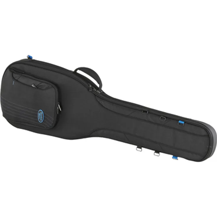 Reunion Blues Expedition Electric Bass Guitar Case, robuster Gigbag mit stoßabsorbierendem Flexoskeleton, witterungsbeständig, schwarz