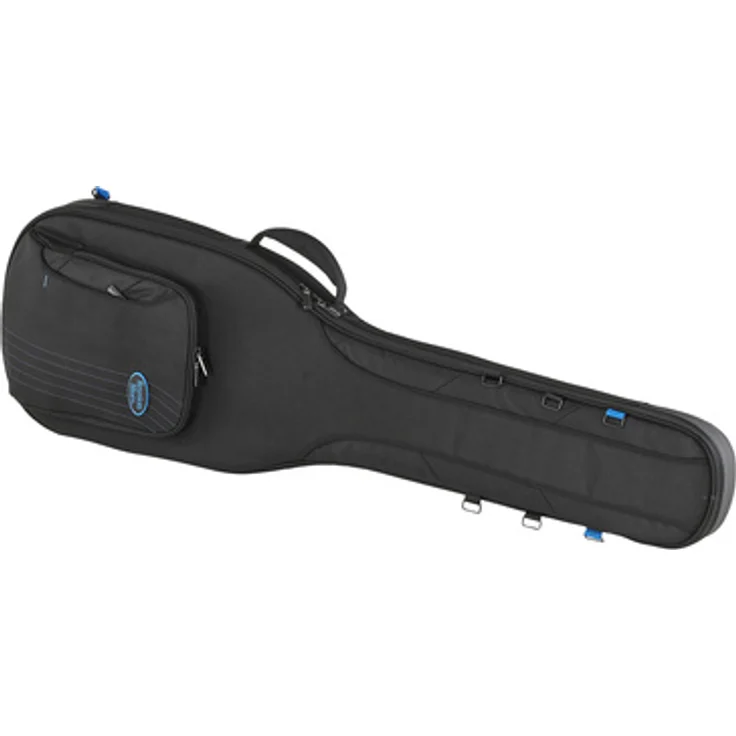 Reunion Blues Expedition Electric Bass Guitar Case, robuster Gigbag mit stoßabsorbierendem Flexoskeleton, witterungsbeständig, schwarz