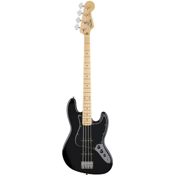 Fender Standard Jazz Bass, E-Bassgitarre in Schwarz