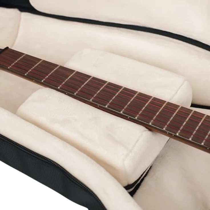Gator G-PG-Semi-hollow / V Bag, Gigbag für Semi Hollow / V-Style E-Gitarre, Schwarz, inklusive Regenhülle, Micro-Fleece Innenausstattung, 25 mm Polsterung und große Außentasche mit Kabelmanagement – Bild 11