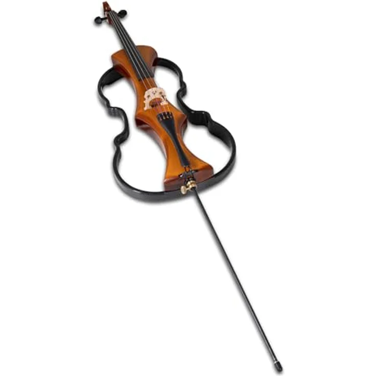 Gewa Novita 3.0 Electric Cello GB, E-Cello mit Spirituslackierung, Korpus aus Linde, Bodenplatte aus Ahorn, goldbraun – Bild 7