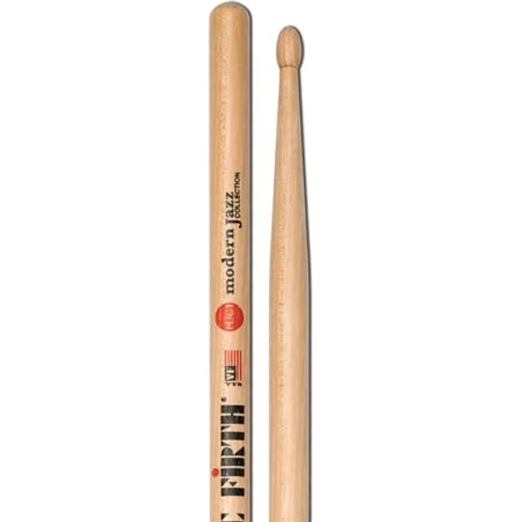 Vic Firth Modern Jazz MJC1, Drumsticks aus Hickory mit ovalem Kopf, 40,96 cm lang, 14,7 mm Durchmesser – Bild 1