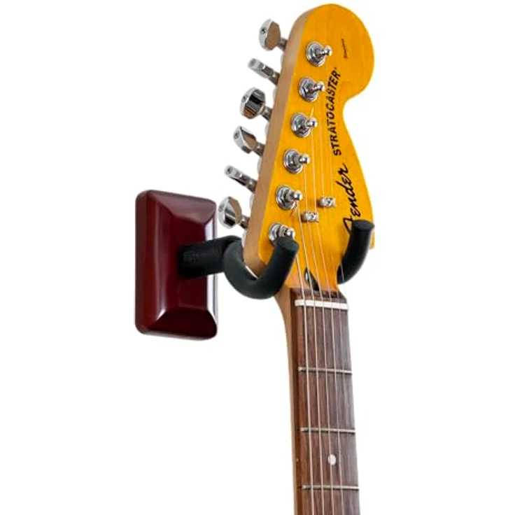 Gator Frameworks GFW-GTR-Hanger Cherry, Wandmontierte Instrumentenhalterung für E-Gitarren, Akustikgitarren und Bässe, mit schwarzem Schaumstoffkissen und gummiertem Drehgelenk – Bild 6