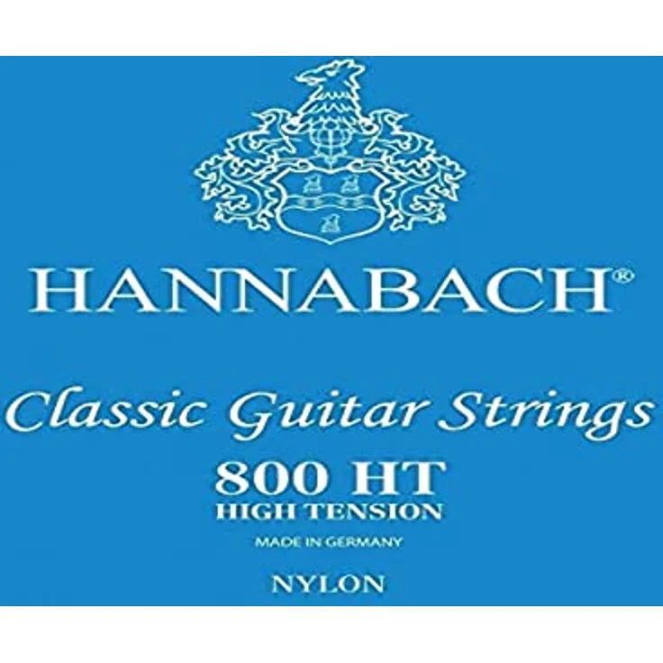 Hannabach Klassikgitarre-Saiten Serie 800 Low Tension, versilberter Kupferdraht, Spezialanfertigung für Anfänger, D4w, 8004HT
