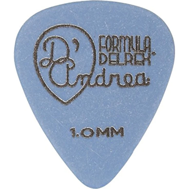 dAndrea Delrex Standard Pick Set 1,0 mm, Plektrum Pack mit 12 Stück, blau – Bild 2