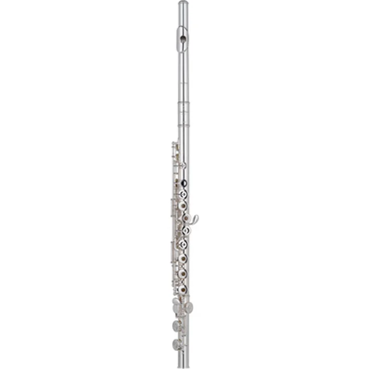 Pearl Flutes Quantz B505RE-HC, Querflöte mit Brezza Kopfstück, C-Fuß, Neusilber (versilbert), inklusive Koffer und Zubehör