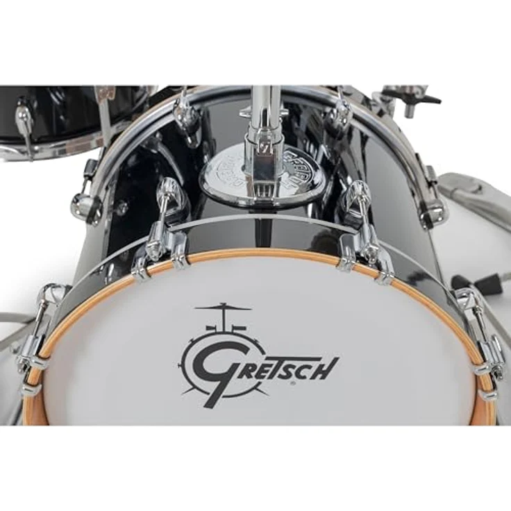 Gretsch Drums Catalina Club Micro PB, Schlagzeugset mit 100% Mahagoni Kessel, in Piano Black, inklusive Tom Tom Halter – Bild 3