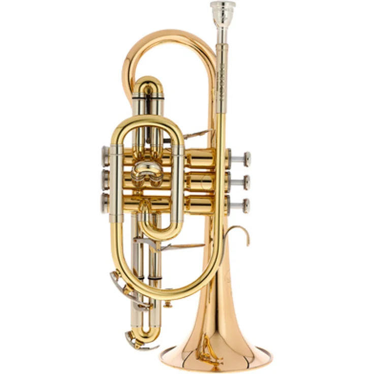 Besson BE928-1 Sovereign Bb-Cornet, handgemacht mit Goldmessing-Schallbecher, L-Bohrung, Klarlack, inkl. Deluxe Koffer und Mundstück