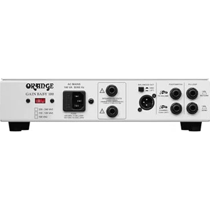 Orange Gain Baby 100, 100 Watt Gitarren Topteil mit Class A/B Endstufe, Fußschaltung für Clean- und Dirty-Kanal, inkl. Transporttasche – Bild 5