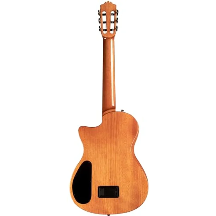 Cordoba Stage Guitar Traditional CD, Nylonsaitengitarre mit massivem Mahagoni-Korpus und Zederndecke, ergonomische Thinline-Form, inkl. Gig Bag, Natur Hochglanz – Bild 6