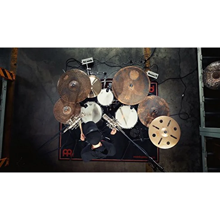 Meinl 18" Byzance Vintage Trash Crash, sandgestrahltes Schlagzeugbecken mit einzigartigem Klangbild und großen Aussparungen – Bild 9