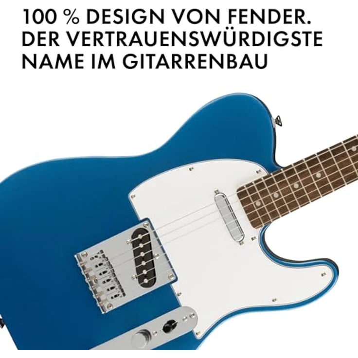 Squier Affinity Telecaster E-Gitarre, Lake Placid Blue, Pappel-Korpus, Ahorn-Hals, 21 Bünde, Ceramic Single-Coil Tonabnehmer – Bild 5