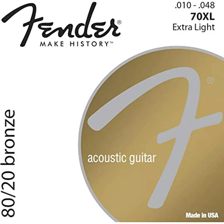 Fender 70XL, Akustikgitarrensaiten aus 80/20 Bronze, Stärke 010-048 – Bild 6