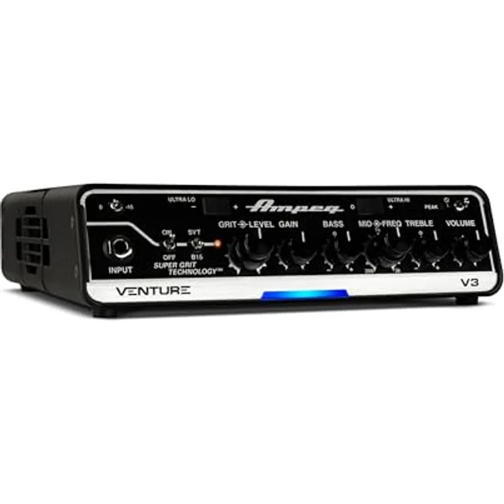 Ampeg Venture V3, Transistor E-Bass Topteil mit 300 Watt Leistung, SVT- und B15-Voicings, 3-Band-EQ und Overdrive – Bild 3
