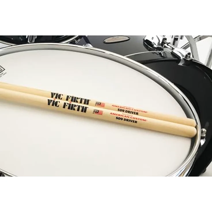 Vic Firth SD9 Driver Maple, Drumsticks aus Ahornholz mit ovalem Holzkopf, 413 mm Länge, 15,5 mm Durchmesser, ideal für Jazz – Bild 3