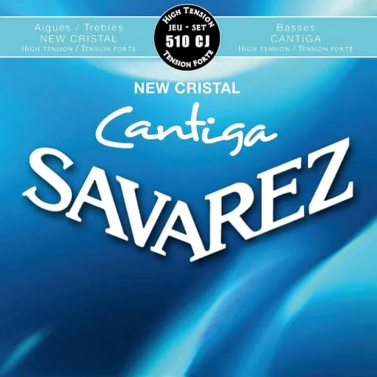 Savarez 510CJ New Cristal Cantiga Set, Gitarrensaiten für Konzertgitarre, High Tension, ausgewogene Ansprache mit transparenten Nylon-Saiten – Bild 2