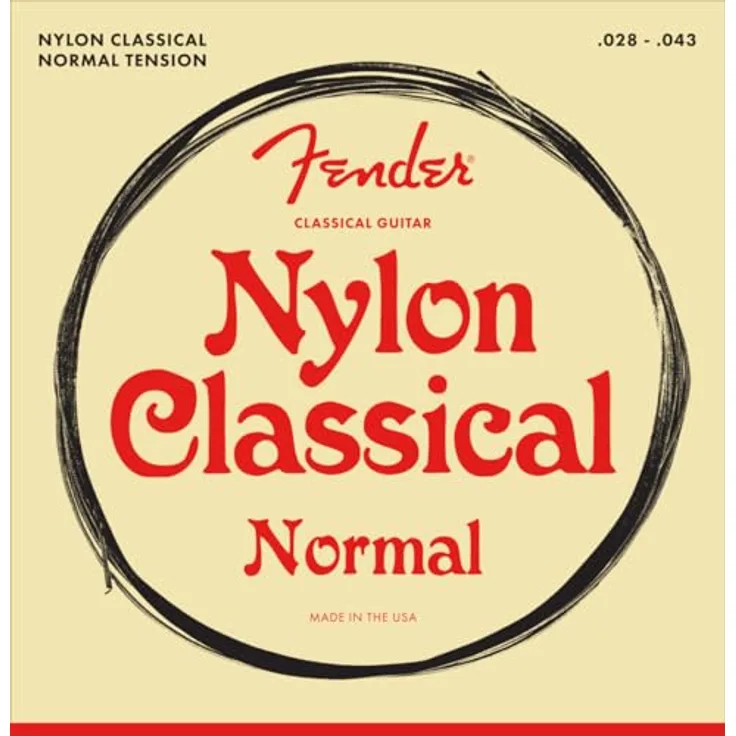Fender Nylon Acoustic Strings BQ 12 Sets, robuste Gitarrensaiten für Nylon-Konzertgitarren, verschiedene Größen