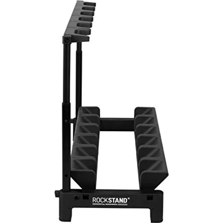 Rockstand RS 20866 6 E-Guitar Stand, Mehrfach-Gitarrenständer für bis zu 6 E-Gitarren oder E-Bässe, klappbar, schwarz mit anthrazitfarbenen Softpads – Bild 6