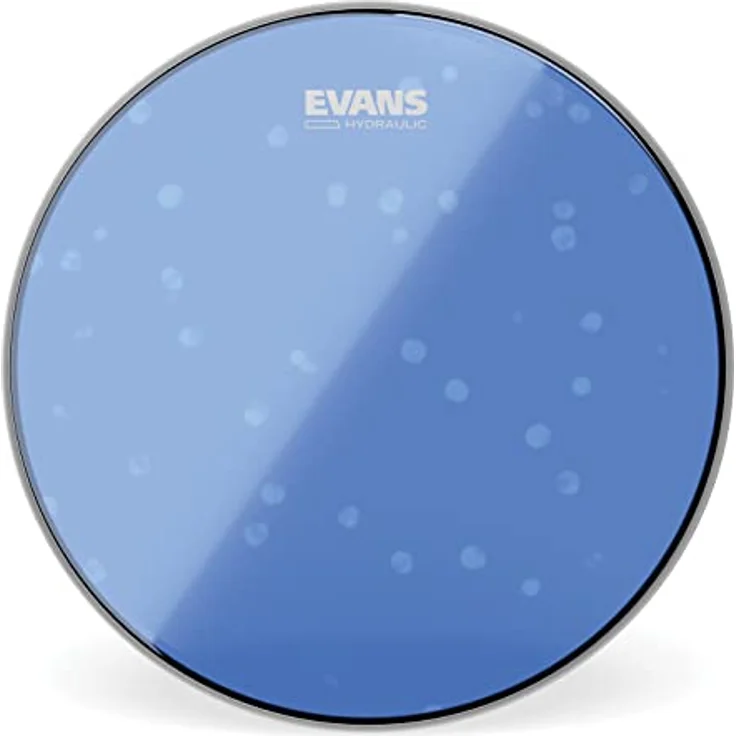 Evans 15" Hydraulic Blue Tom, Schlagzeugfell in Blau mit doppellagiger Ölfüllung, klassischer dumpfer Sound ohne unerwünschte Obertöne – Bild 1