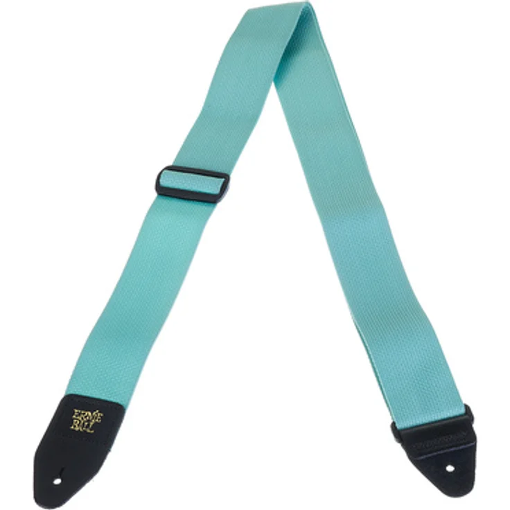 Ernie Ball Polypro Strap, Gitarrengurt in Tidal Green, Länge 104-182 cm, breite 5 cm, Lederenden mit goldfarbenem Ernie Ball Logo – Bild 1