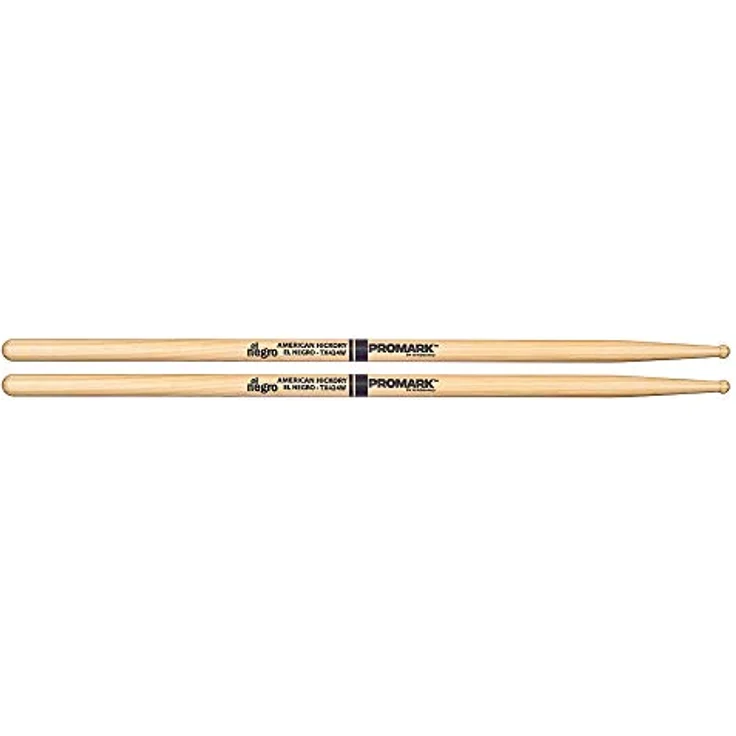 ProMark TX424W El Negro Horacio Drumsticks, Schlagzeugstöcke aus Amerikanischem Hickory, Paar, Länge 406mm, Durchmesser 12,7mm, Holzspitze – Bild 1