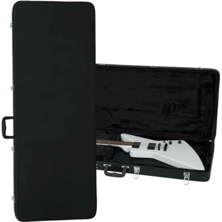 Gator GWE-Extreme, Gitarrenkoffer für radikal geformte E-Gitarren, abschließbar, Schwarz – Bild 1