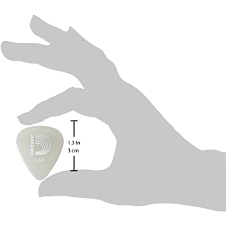 Daddario 1CCG2-10 Cellu-Glo Picks Light, Plektren mit 0,50 mm Stärke, fluoreszierende Oberfläche, 10 Stück – Bild 2