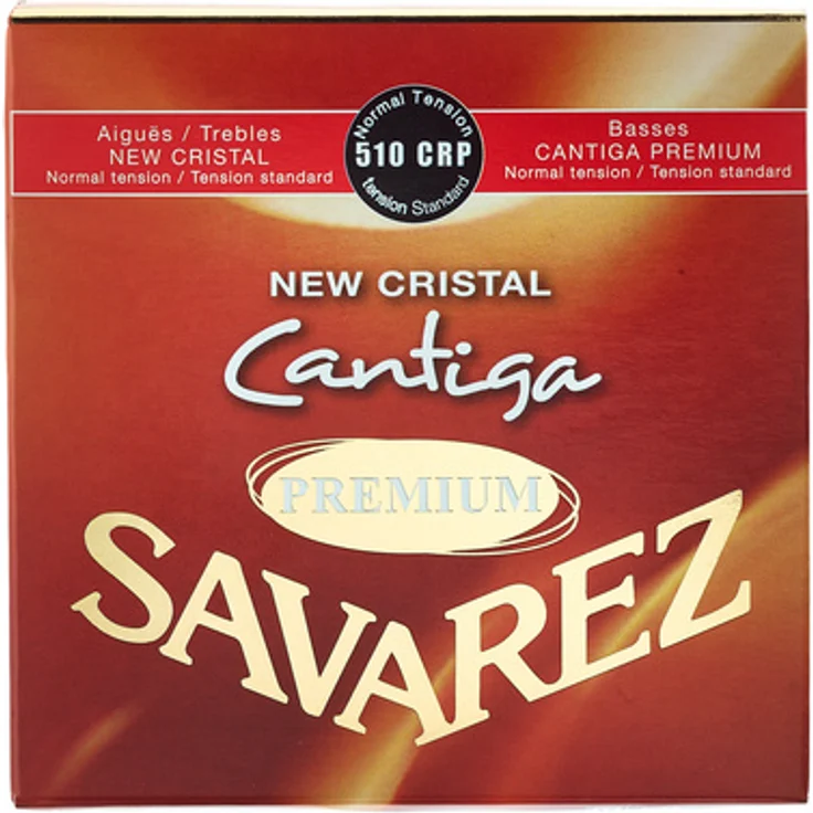 Savarez 510CRP New Cristal Cantiga Set, Gitarrensaiten für Konzertgitarre, Normal Tension, klare Nylonsaiten mit Brillanz und Klang-Projektion – Bild 1