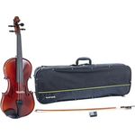 Gewa Ideale VL2 Violin Set 4/4 OC MB, vollmassive Violine aus europäischen Tonhölzern mit Ebenholzgriffen und rot-braunem Naturharzlack