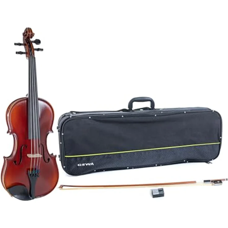 Gewa Ideale VL2 Violin Set 4/4 OC MB, vollmassive Violine aus europäischen Tonhölzern mit Ebenholzgriffen und rot-braunem Naturharzlack – Bild 1