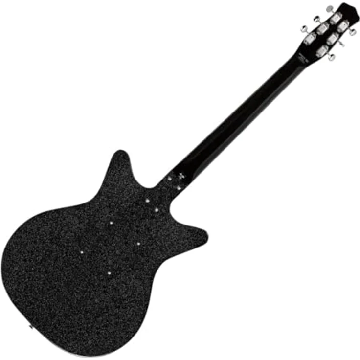 Danelectro Blackout 59 Black Metal Flake, E-Gitarre mit Double Cutaway, 2 NOS+ Lipstick Single Coils, Farbe: Black Metalflake – Bild 3