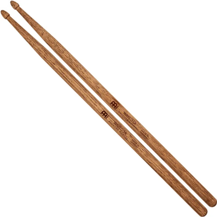 Meinl Waxed 5A Hickory Drumsticks, American Hickory Holz, mittleres Gewicht, 406 mm Länge, vintage Look mit verbessertem Grip
