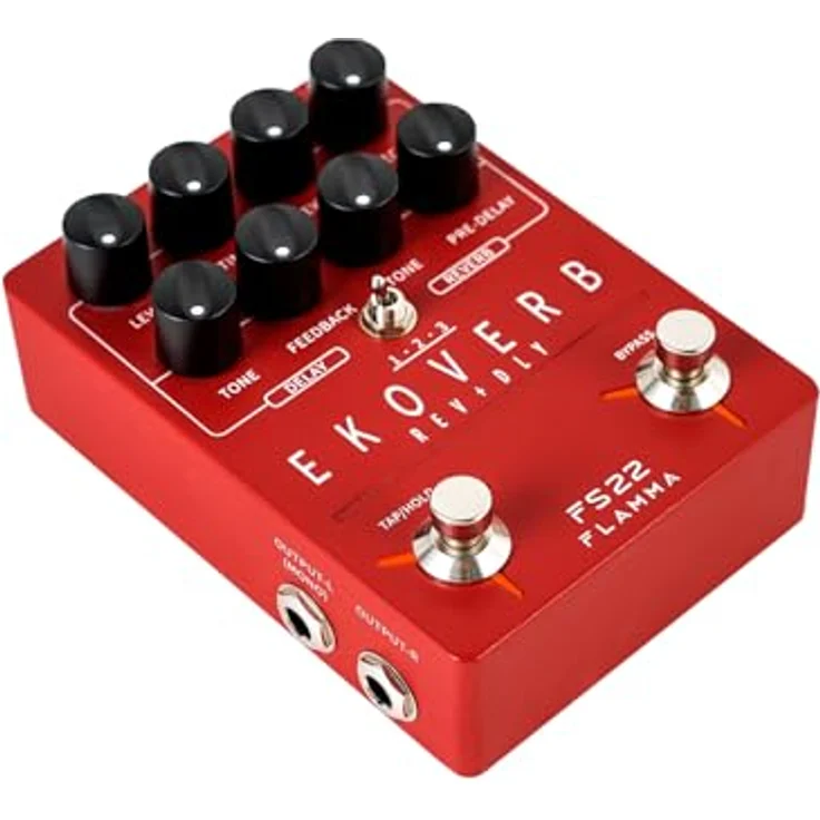 Flamma FS22 Delay & Reverb, Stereo-Delay- & Reverb-Pedal mit Tap-Tempo und Freeze-Funktion – Bild 9