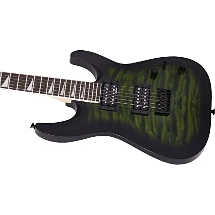 Jackson JS32Q DKA HT TRS Dinky E-Gitarre, Transparent Green Burst, Pappel-Korpus, Wölkchenahorn-Decke, Jackson Humbucker – Bild 8