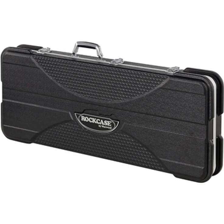 Rockcase Electric Guitar ABS Case, Premium Gitarrenkoffer für Standard E-Gitarren, schwarz, mit verstärkten Kanten und separatem Innenfach
