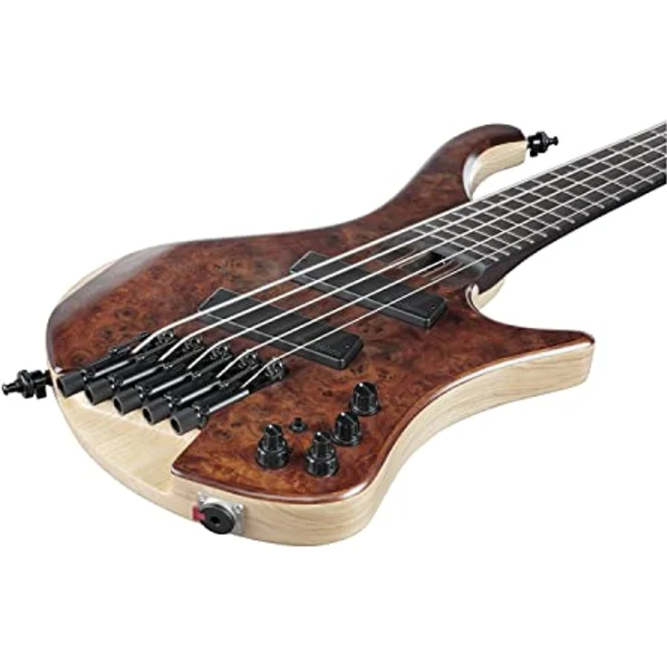 Ibanez EHB1265MS-NML, 5-saitiger Headless Multiscale E-Bass mit Esche-Korpus und Walnuss-Decke, Natural Mocha Low Gloss – Bild 6