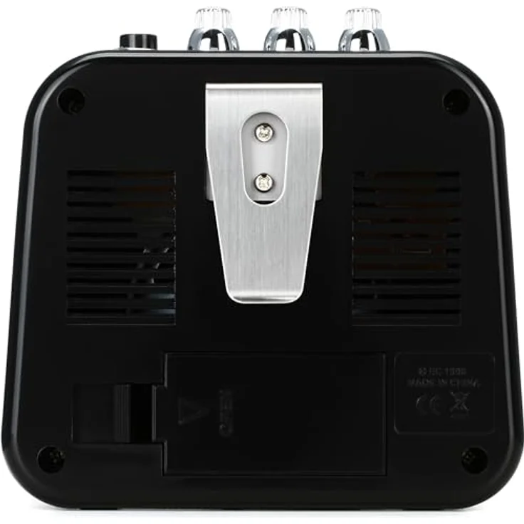 Danelectro N-10 Honeytone Mini Amp BK, E-Gitarrencombo Mini-Verstärker mit 1 Watt, Clean und Overdrive Sound, Echtledergriff, schwarz – Bild 3