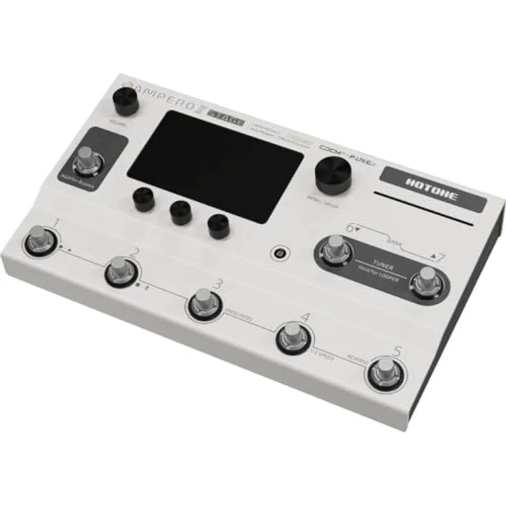 Hotone Ampero II Stage, Gitarren-Multieffekte Effektpedal mit 5" Touchscreen, 12 Effekten gleichzeitig, 90 Amp Models und integriertem Looper – Bild 2