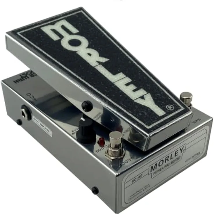 Morley MTPWB Cliff Burton Wah Boost, Wah Effektpedal mit bis zu 40 dB Verstärkung, optischer Schaltung und leuchtendem Pedalgriff