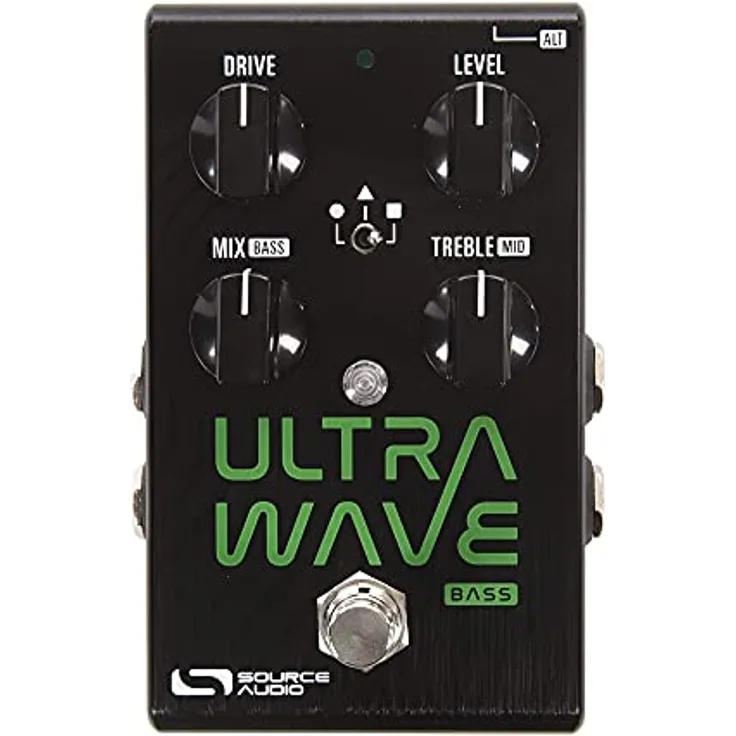 Source Audio Ultrawave Multiband Bass, Effektpedal mit 44 Distortion-Optionen, Dual Channel Kompressor, grafischem 8-Band EQ und Sound Morphing Feature